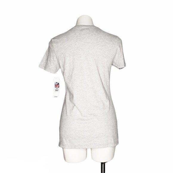 NWT Philadelphia Eagles Grey Tee Vintage Helmet Graphic Women’s V-Neck Fan Gear - Picture 2 of 2